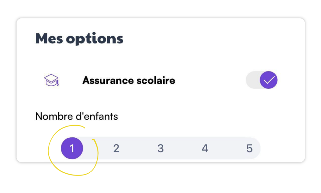 etape 2 assurance scolaire