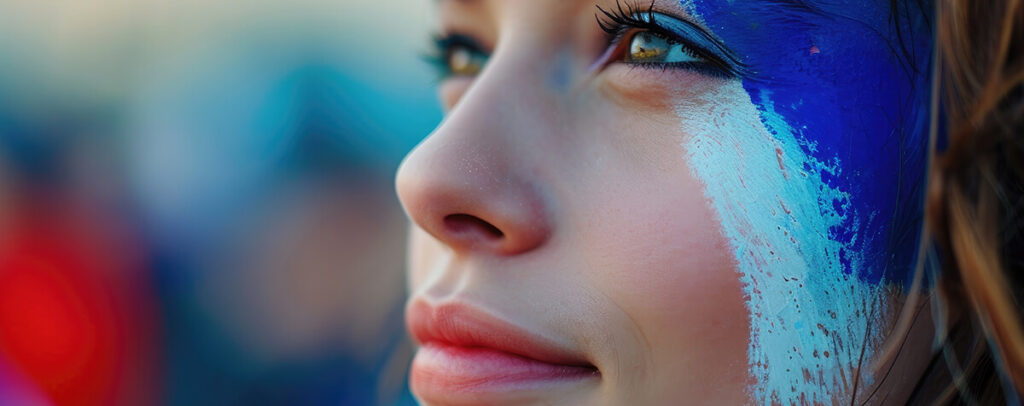 maquillage visage jeux olympiques