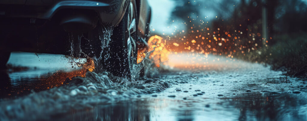 orage voiture normandie