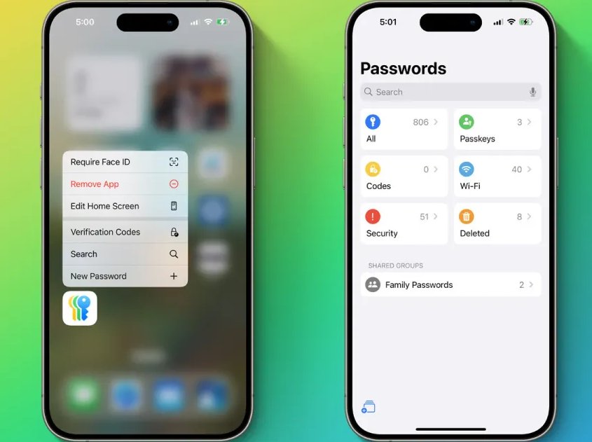 mots de passe ios18