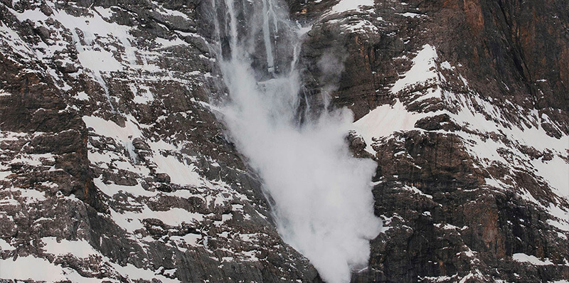 avalanche en montagne