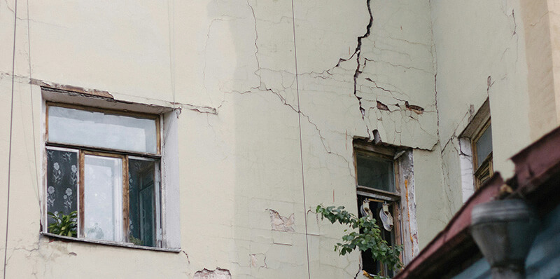 mur appartement fissure